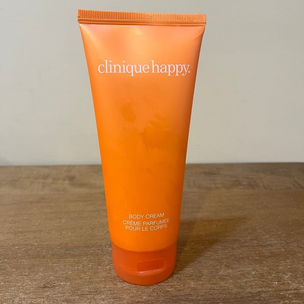 Clinique Happy Body Cream 6.7‎ ounces/200ml Fragranced Lotion Used see photos